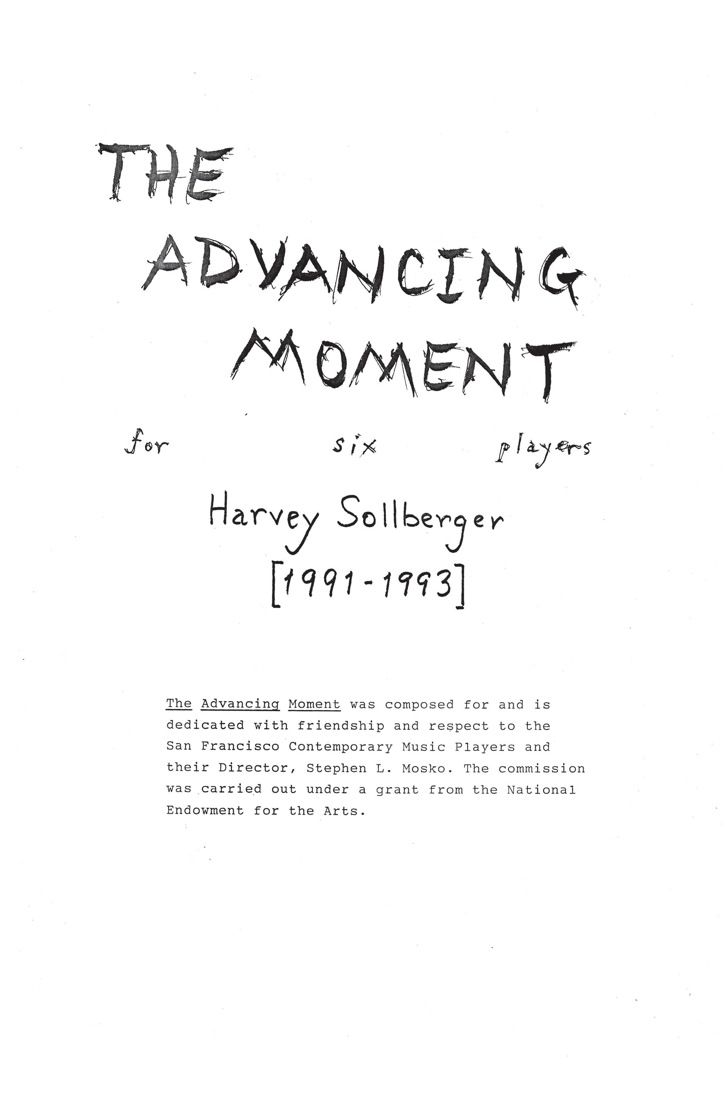 ADVANCING MOMENT FOR 6 PLAYERS