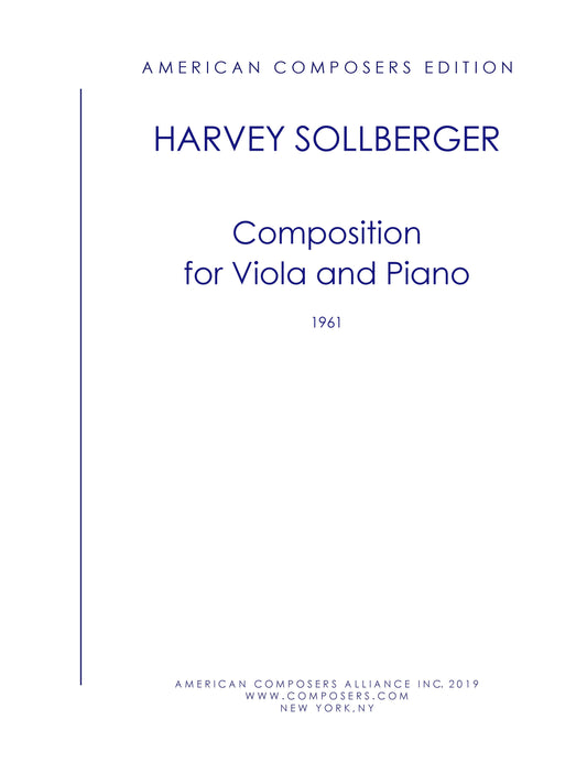 Composition for Viola and Piano