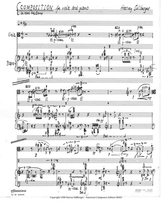 Composition for Viola and Piano