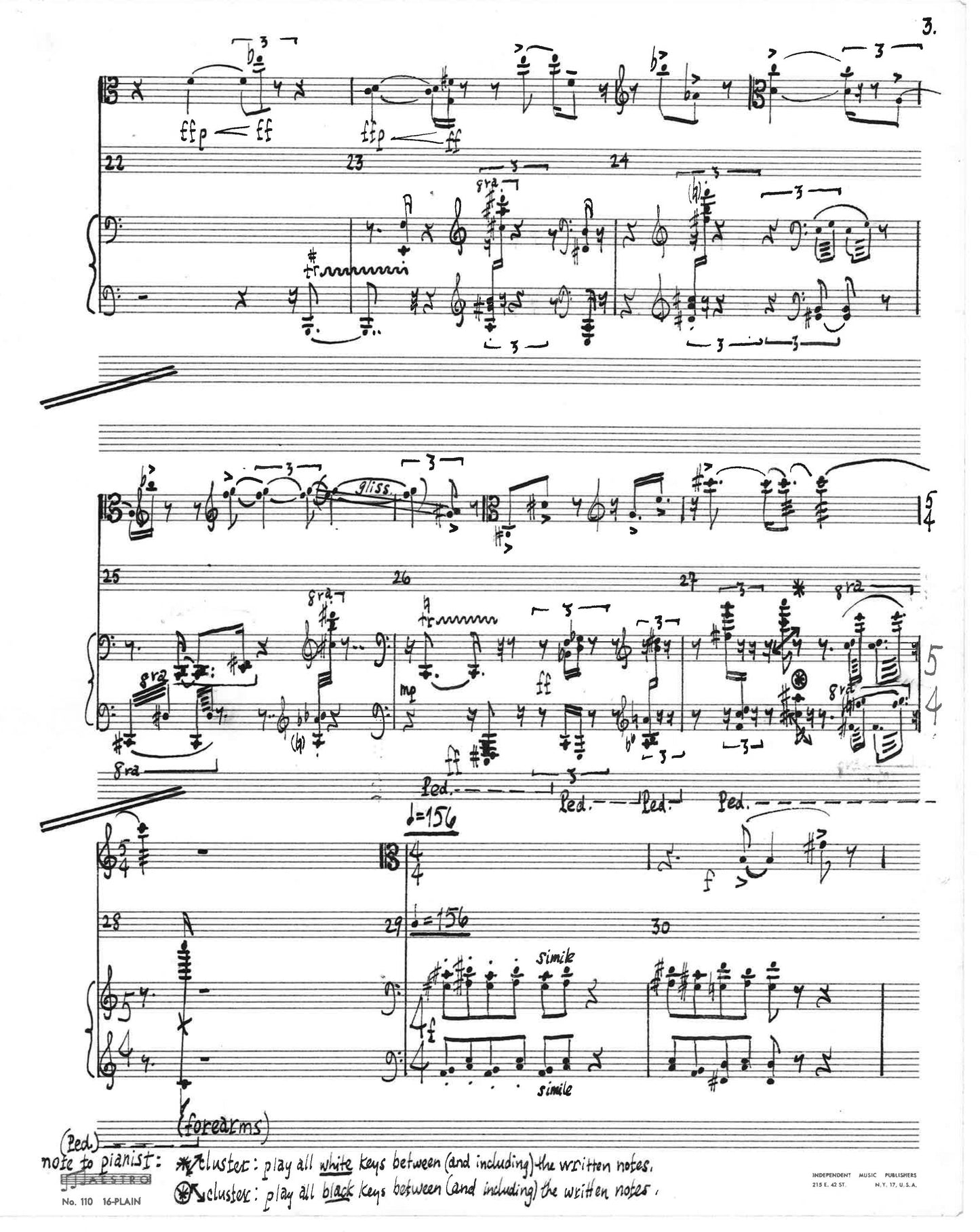 Composition for Viola and Piano