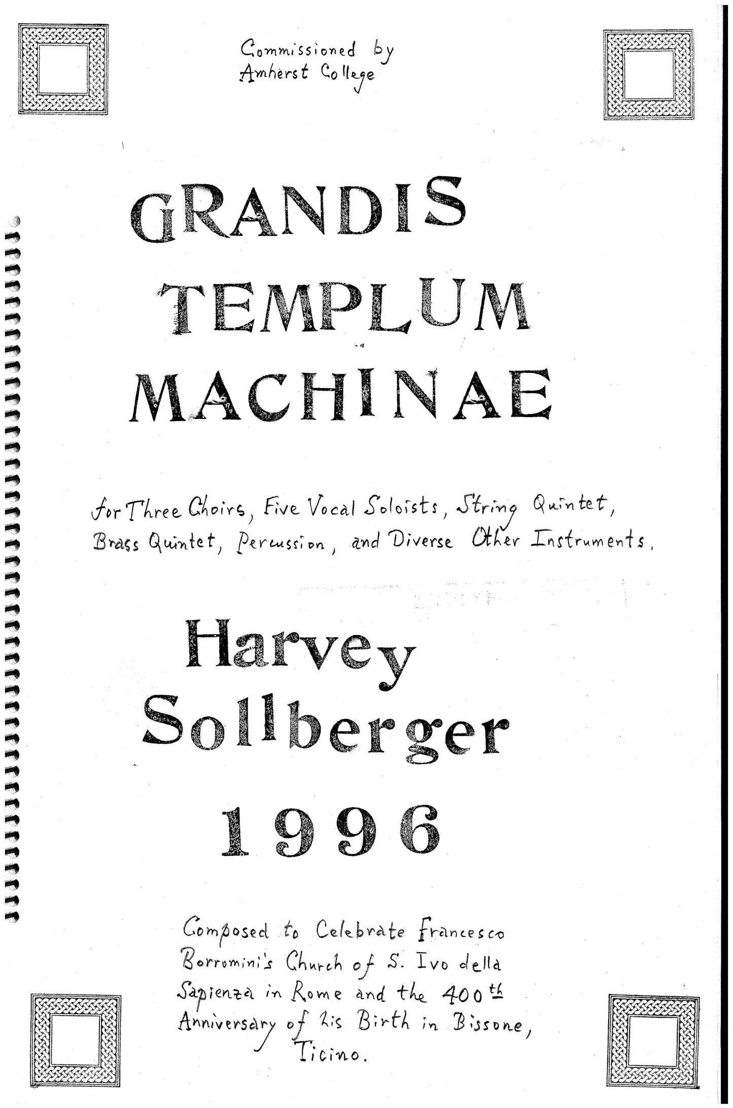 GRANDIS TEMPLUM MACHINAE