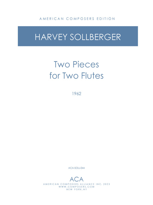 Two Pieces for Two Flutes