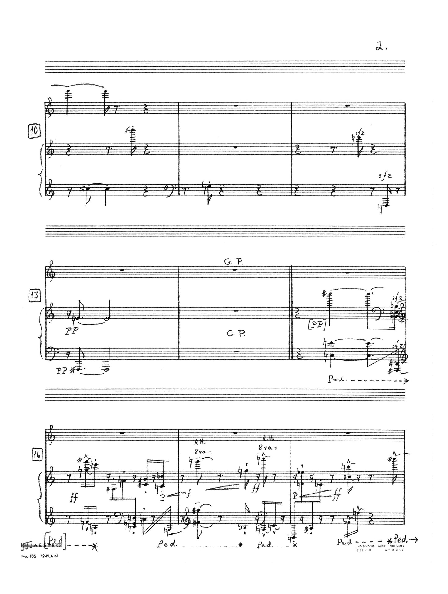 MUSIC FOR FLUTE AND PIANO