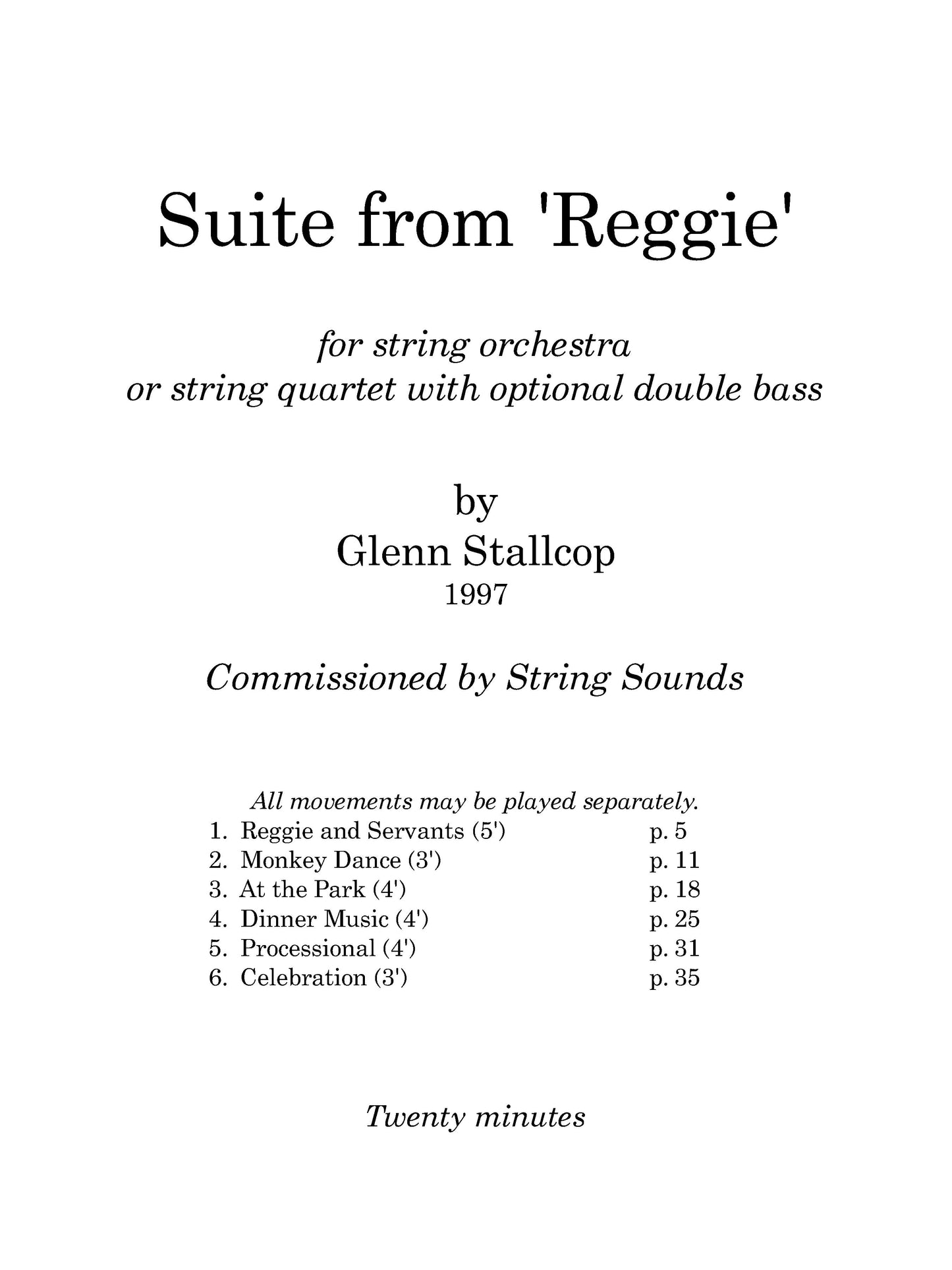 Suite from "Reggie"