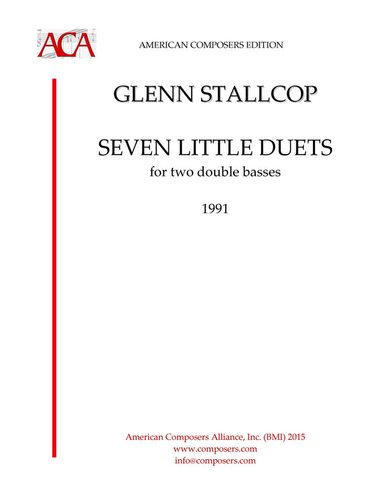 SEVEN LITTLE DUETS FOR TWO DOUBLE BASSES