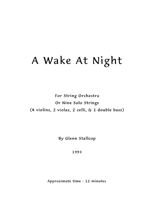 A Wake at Night