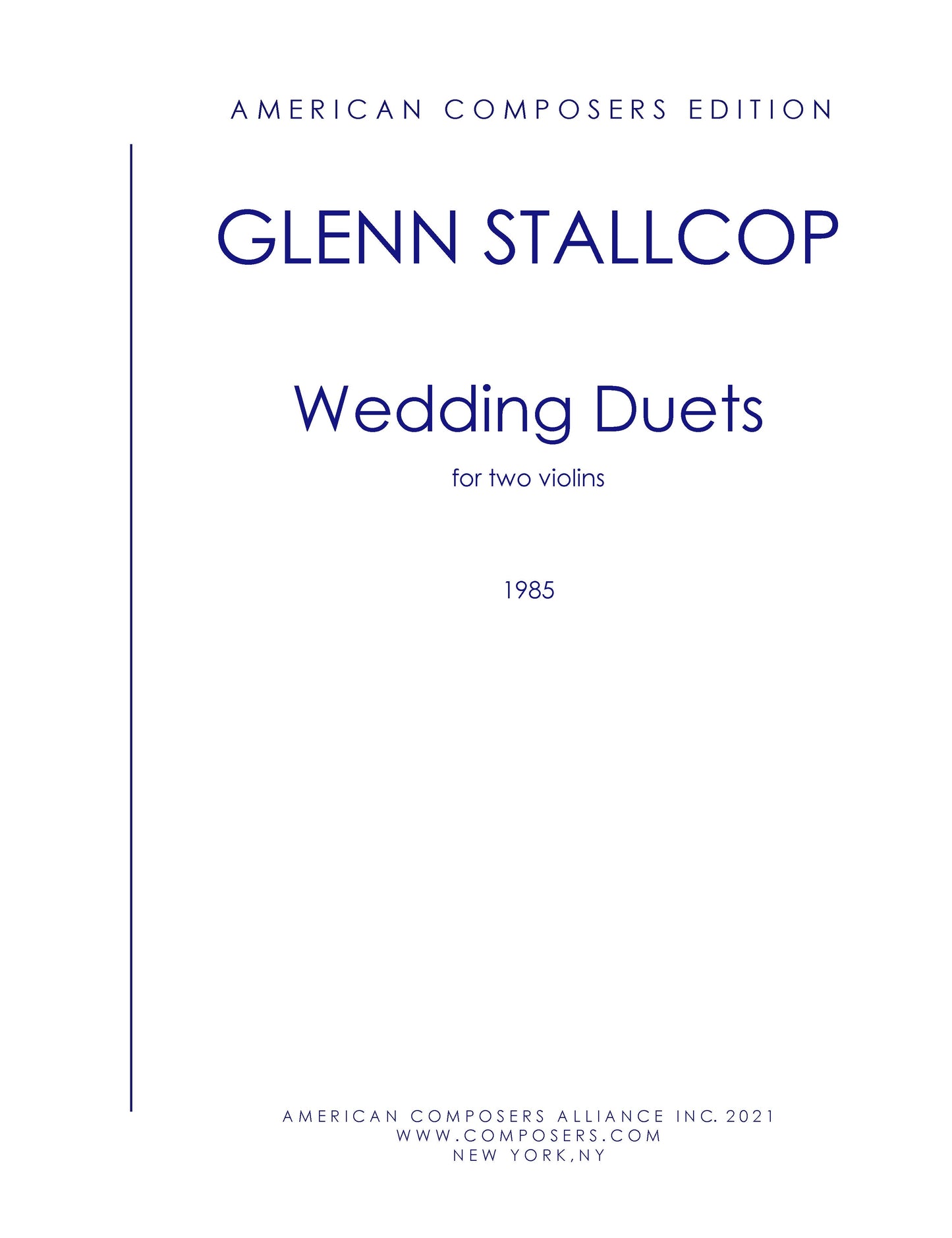 WEDDING DUETS for Two Violins