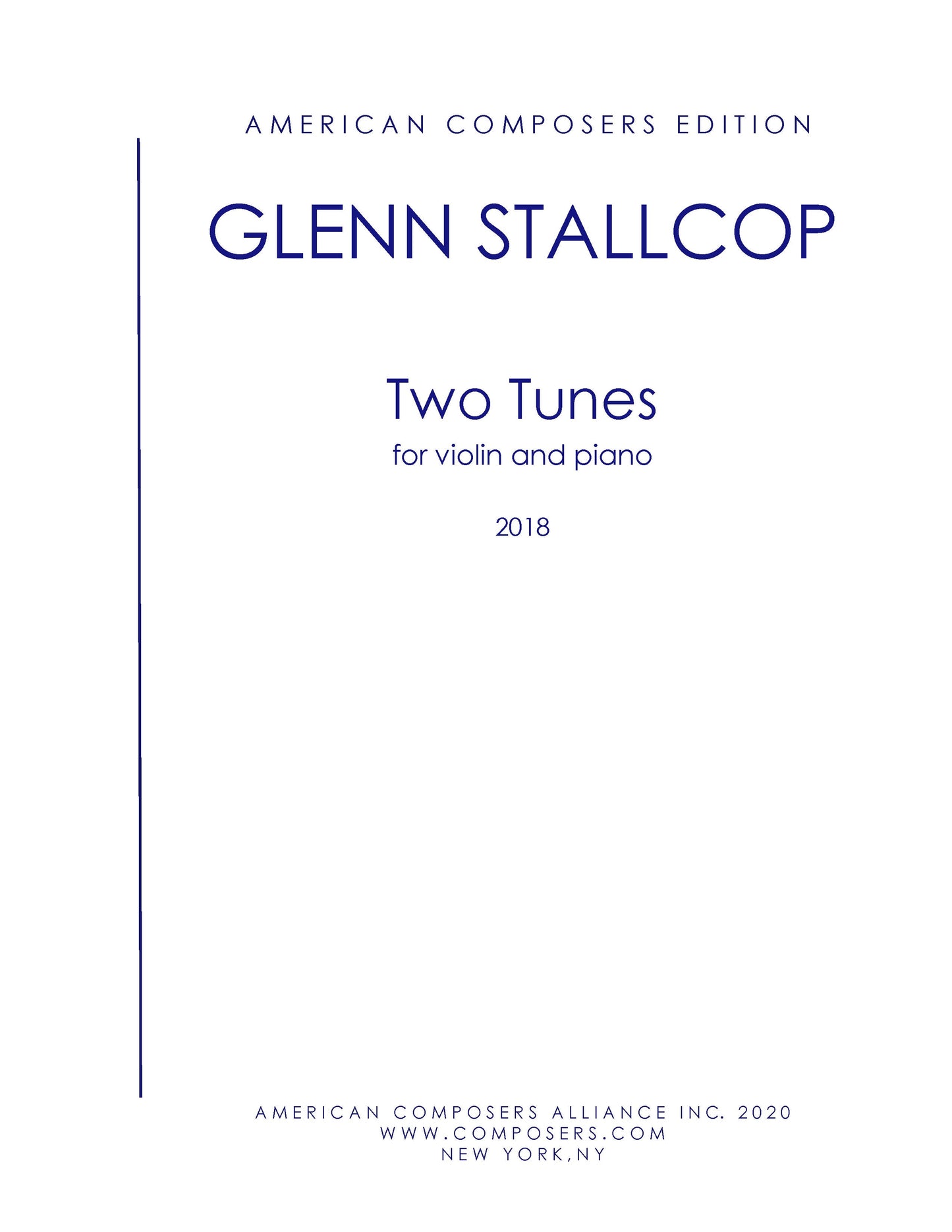 Two Tunes for Violin and Piano