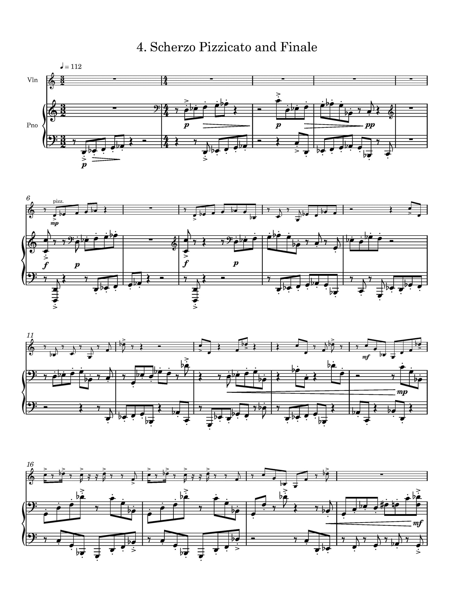 SONATA NO. 3 FOR VIOLIN & PIANO