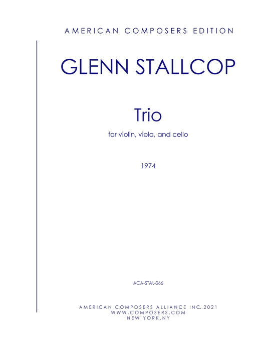 TRIO FOR VIOLIN, VIOLA, AND CELLO