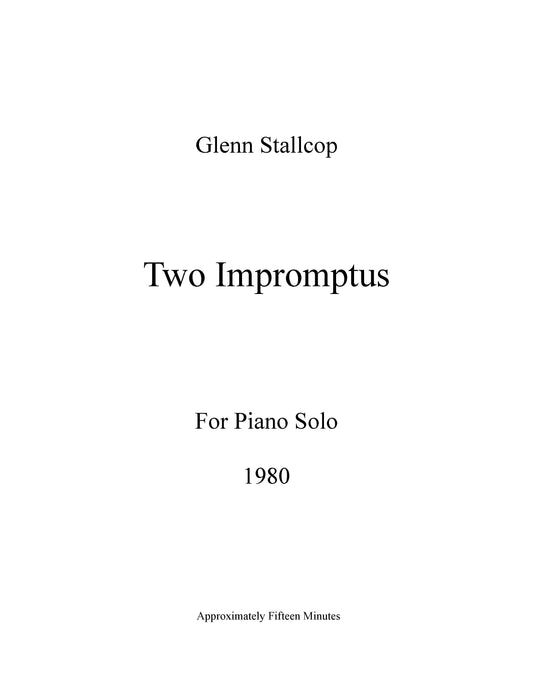 TWO IMPROMPTUS