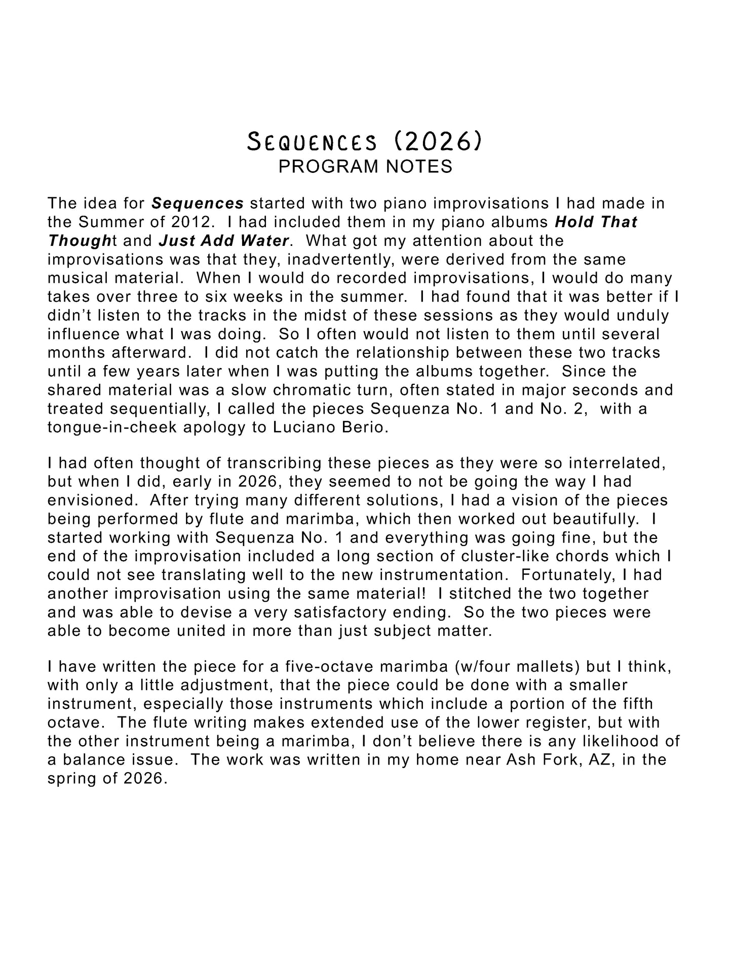 Sequences
