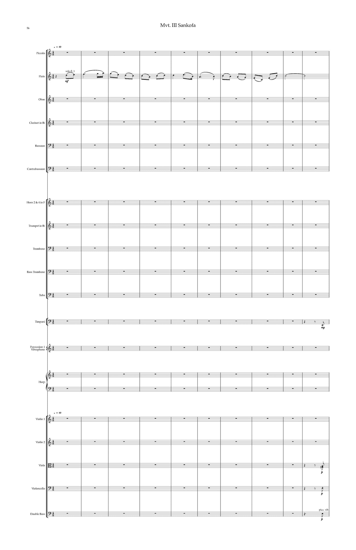 Symphony No. 4: "Juneteenth" full score