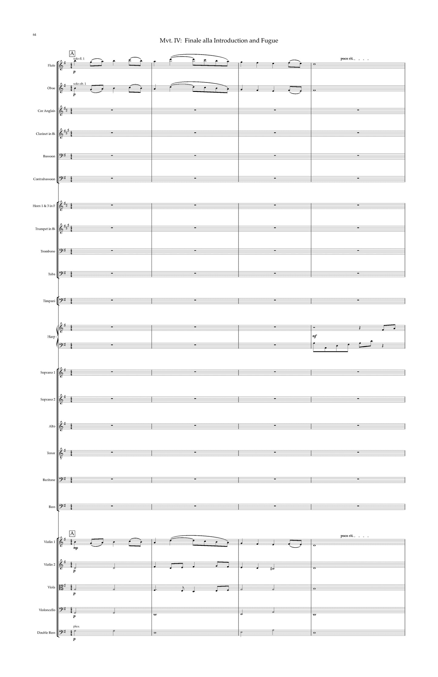 Symphony No. 4: "Juneteenth" full score