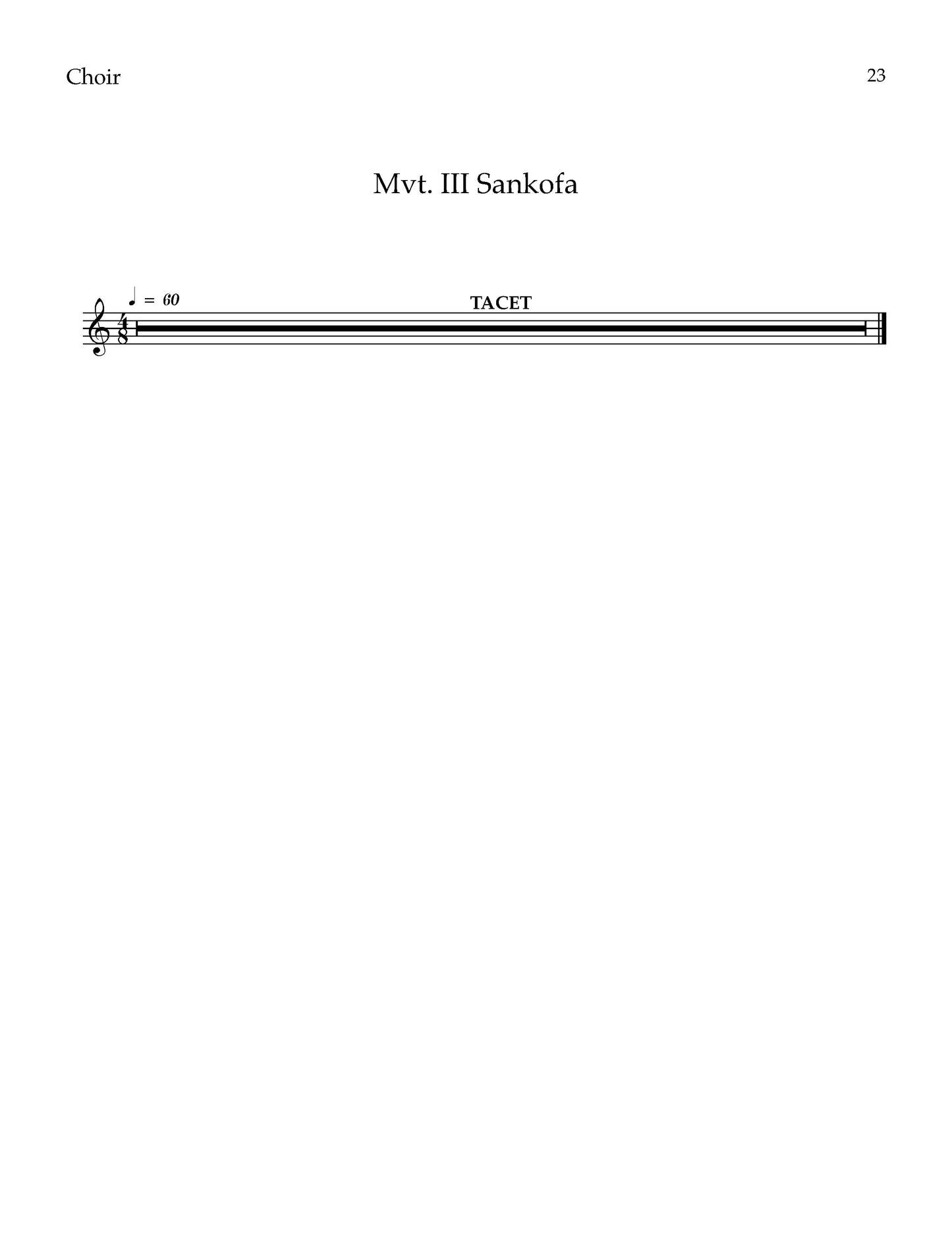 Symphony No. 4: "Juneteenth" choral score