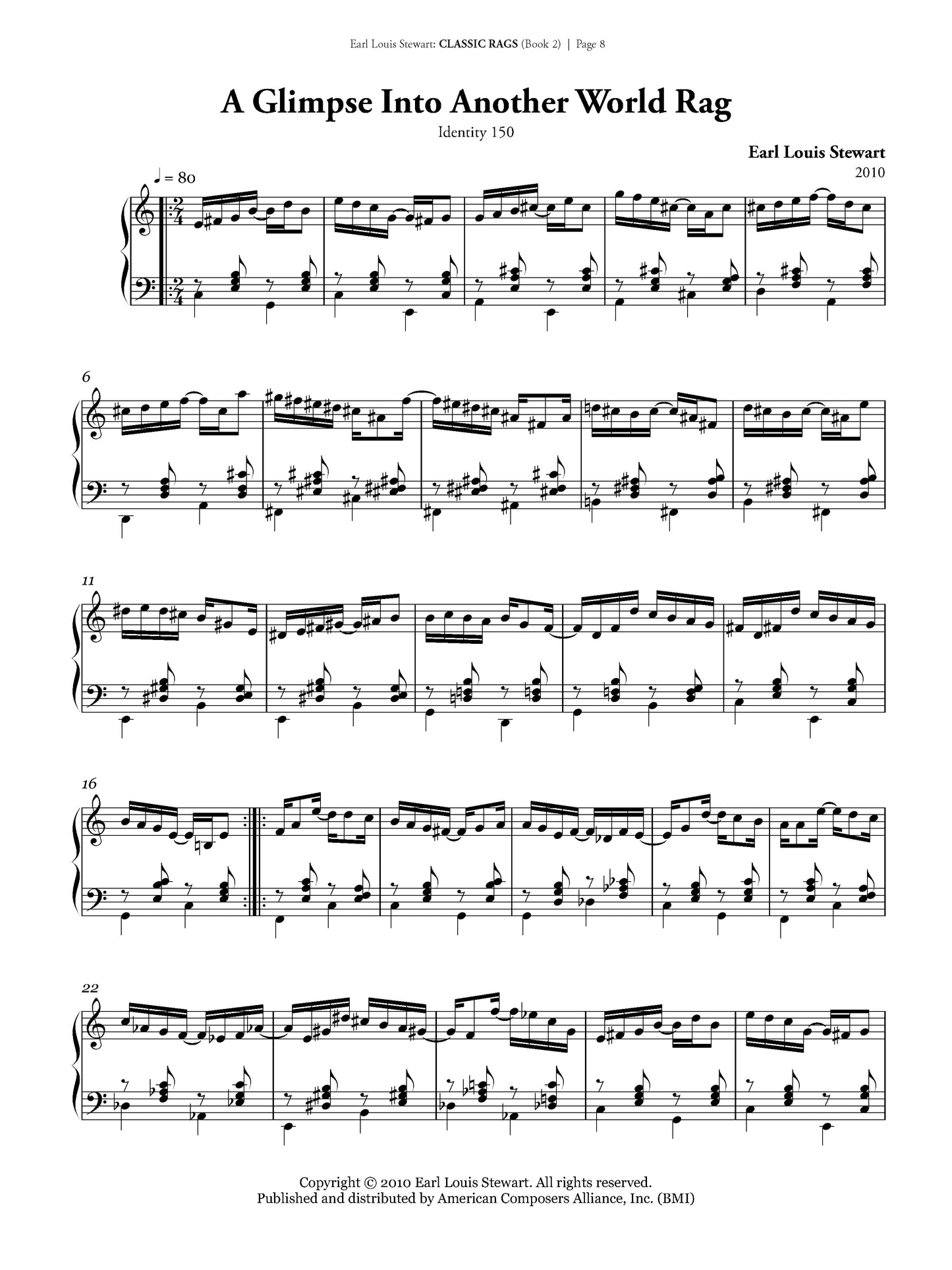 Classic Rags for Piano - Book 2