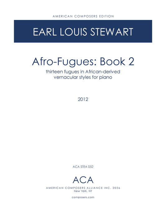 Afro-Fugues for Piano: Book 2