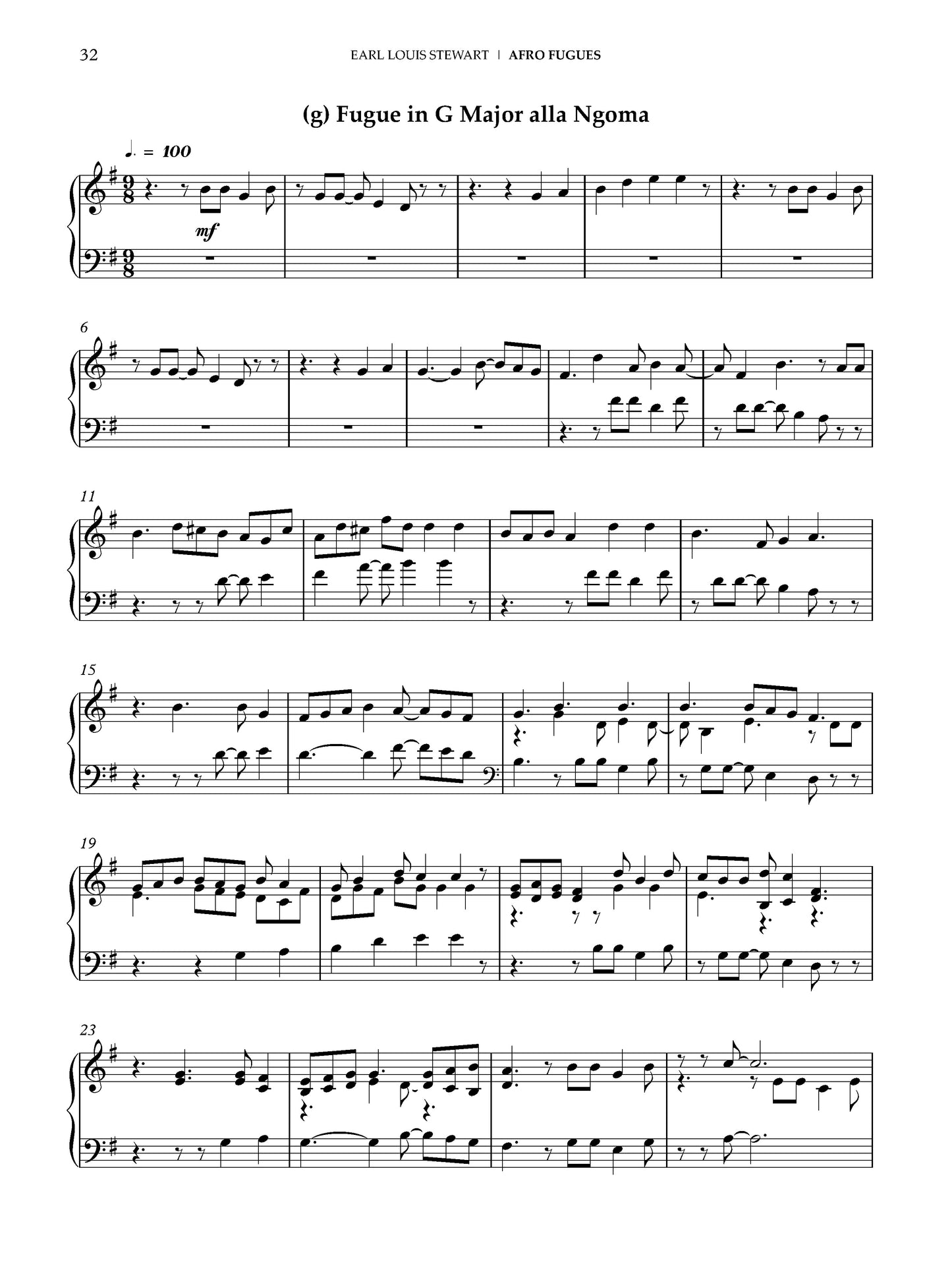 Afro-Fugues for Piano: Book 2