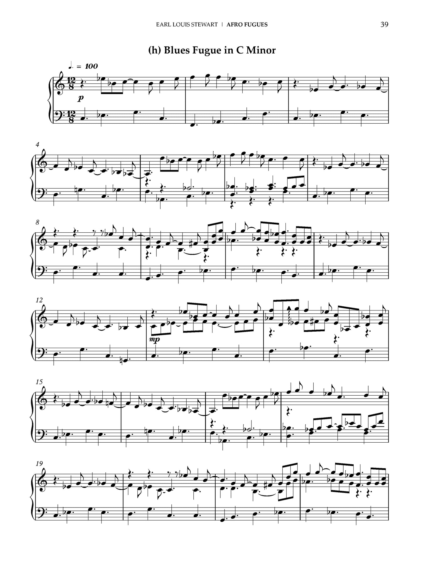 Afro-Fugues for Piano: Book 2