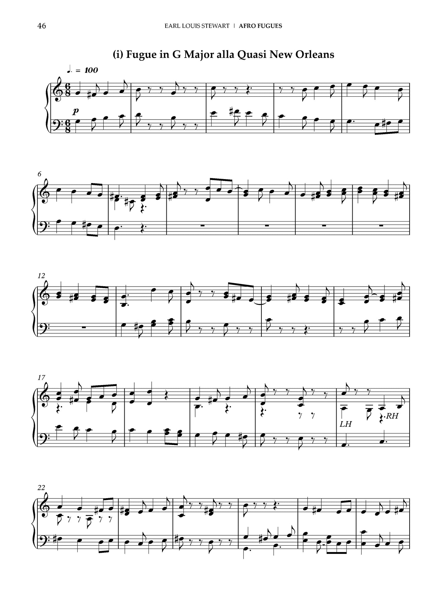 Afro-Fugues for Piano: Book 2