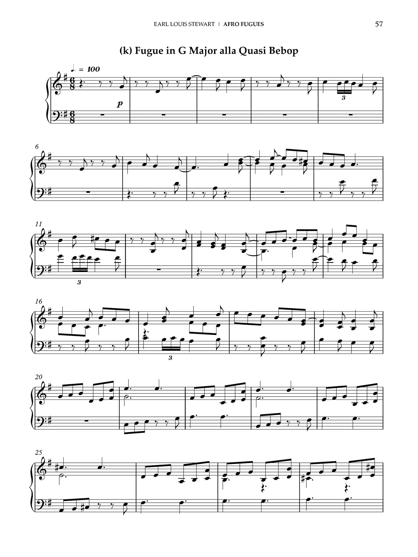 Afro-Fugues for Piano: Book 2