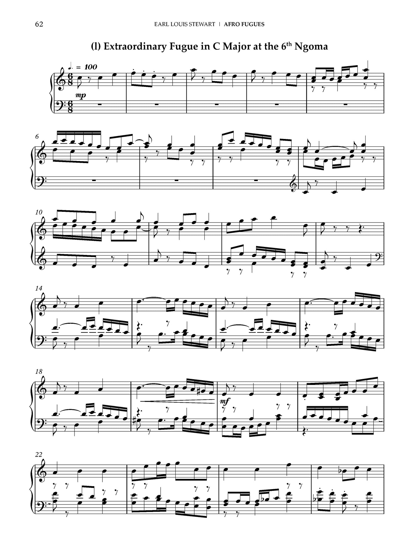 Afro-Fugues for Piano: Book 2