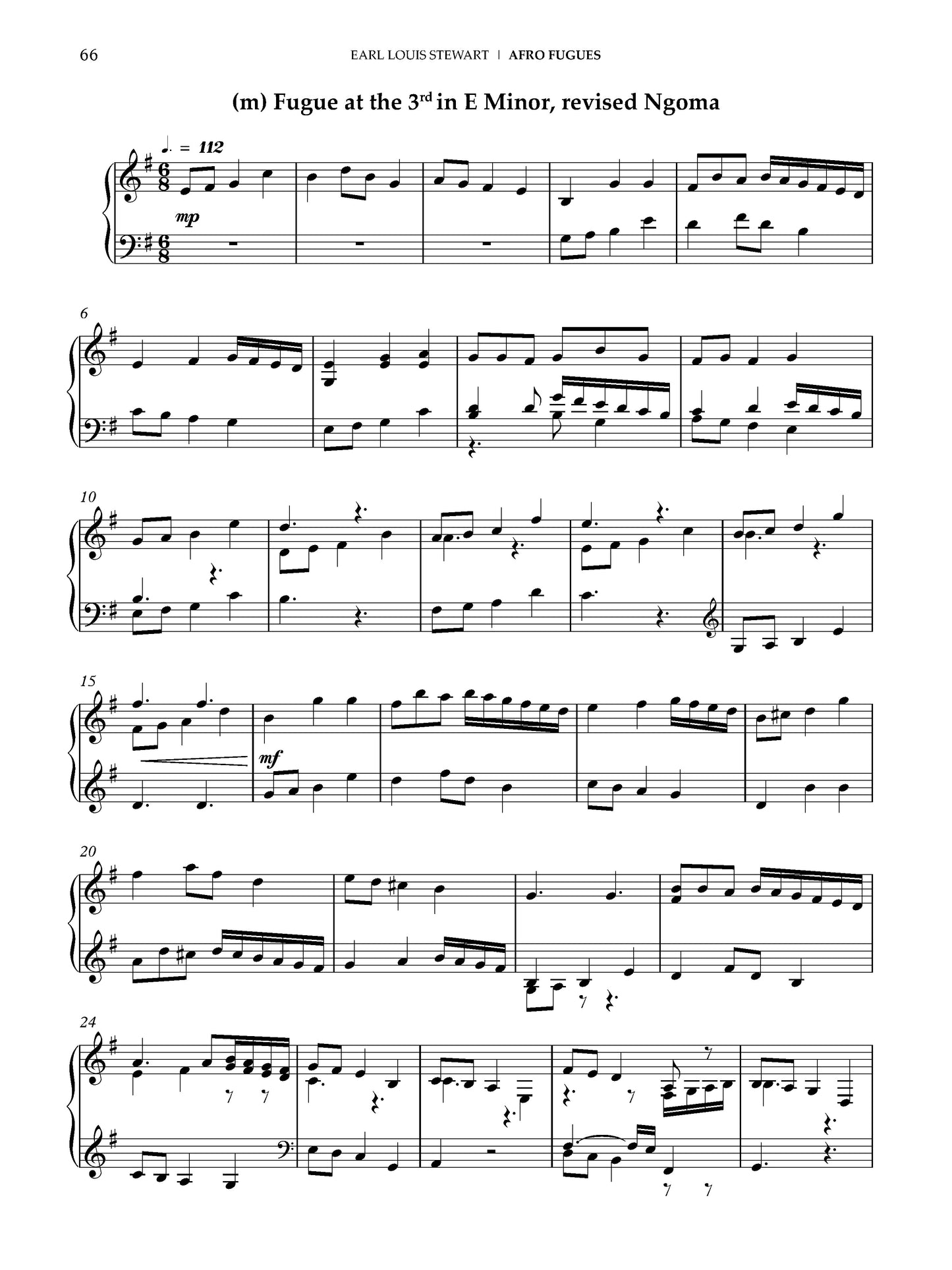 Afro-Fugues for Piano: Book 2