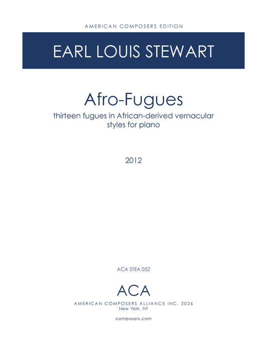 Afro-Fugues for Piano