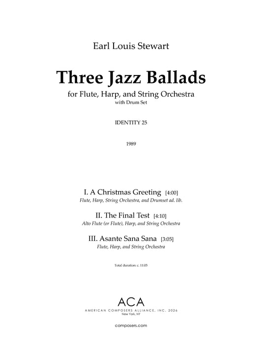 Three Jazz Ballads