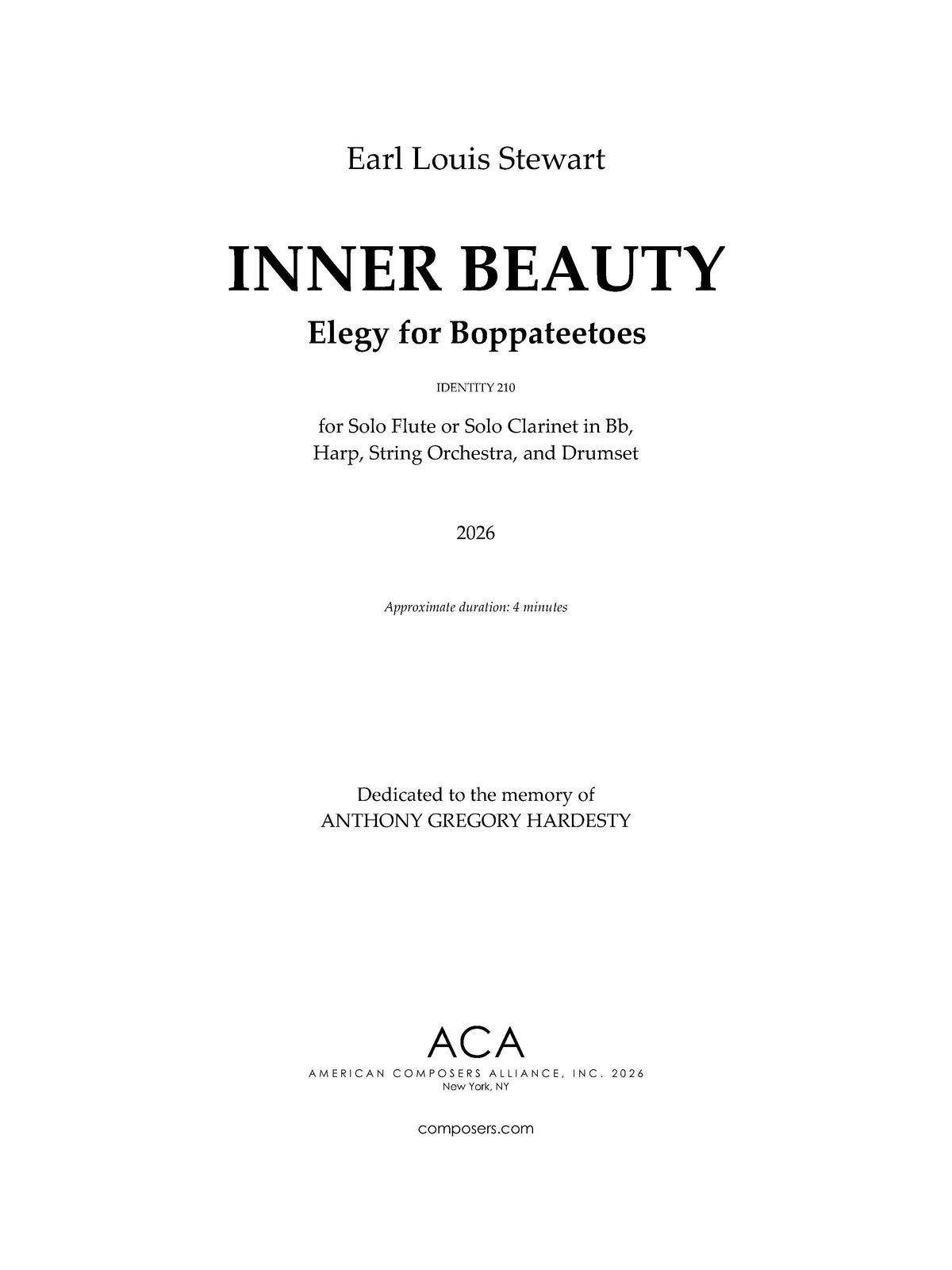 Inner Beauty: Elegy for Boppateetoes