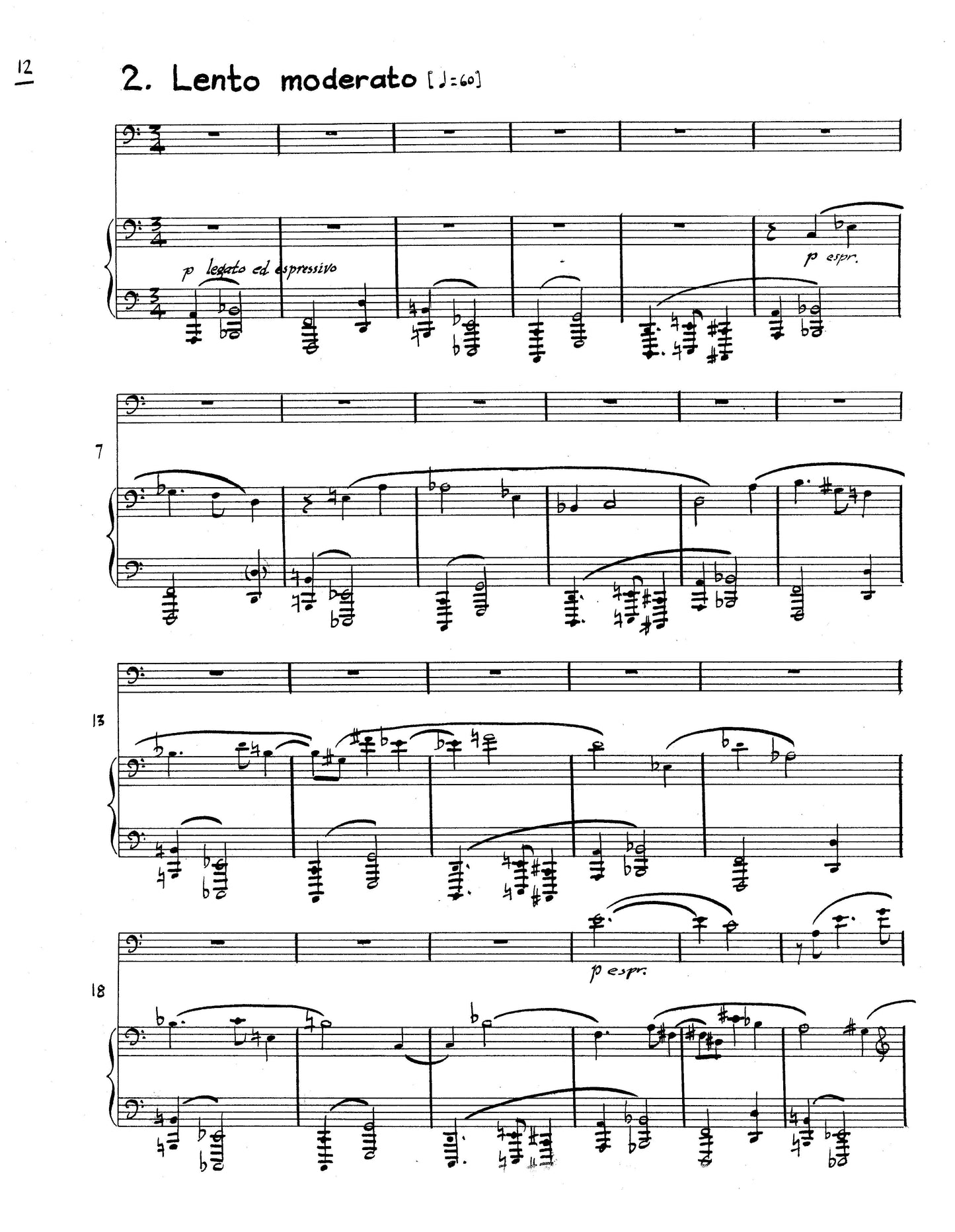 SONATA for Bassoon and Piano