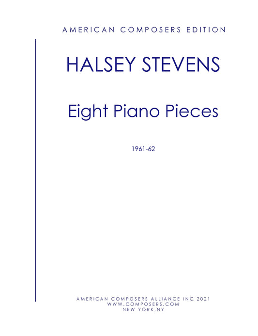 EIGHT PIANO PIECES