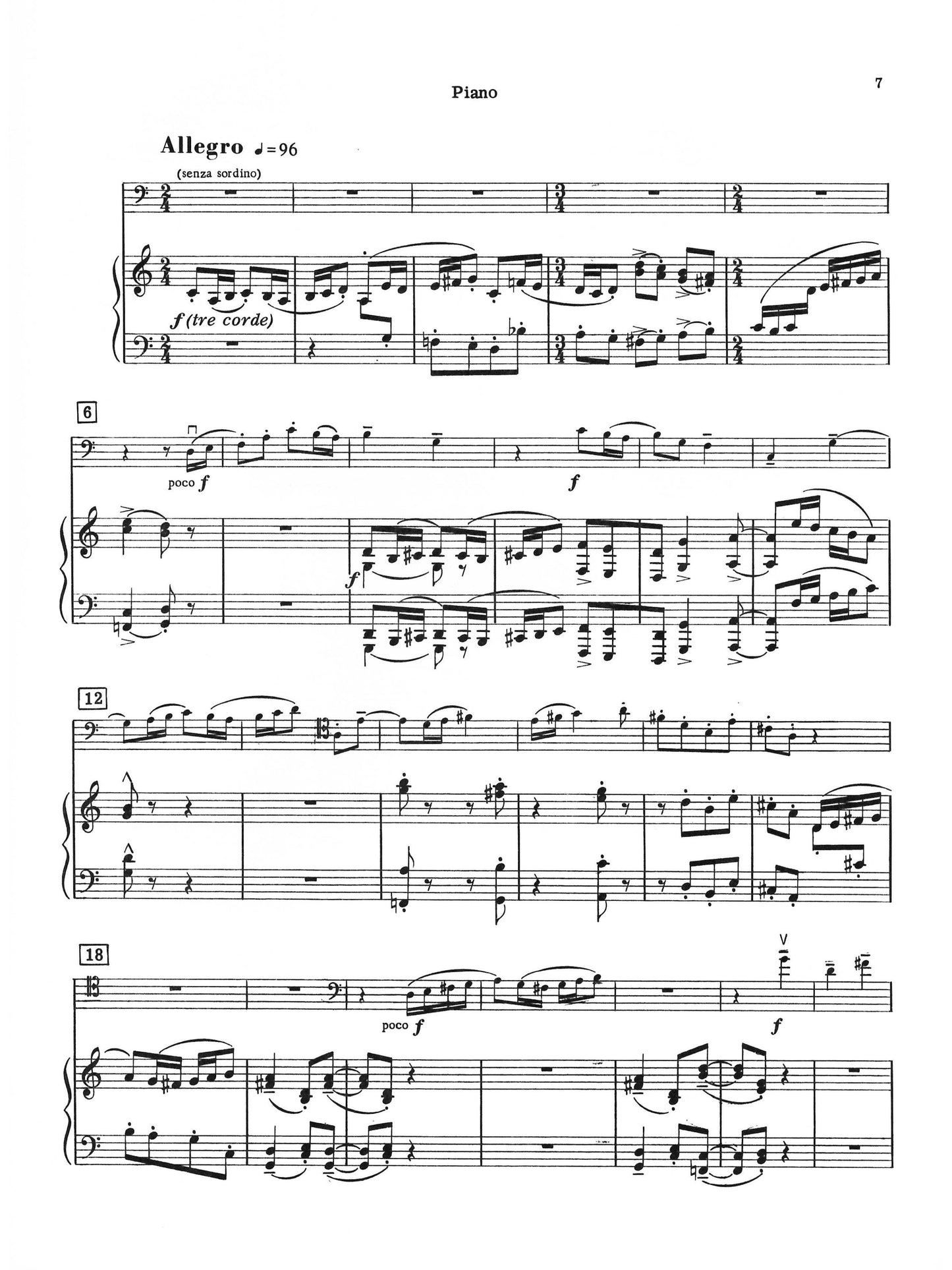 SONATINA No 1 for cello or bassoon and piano