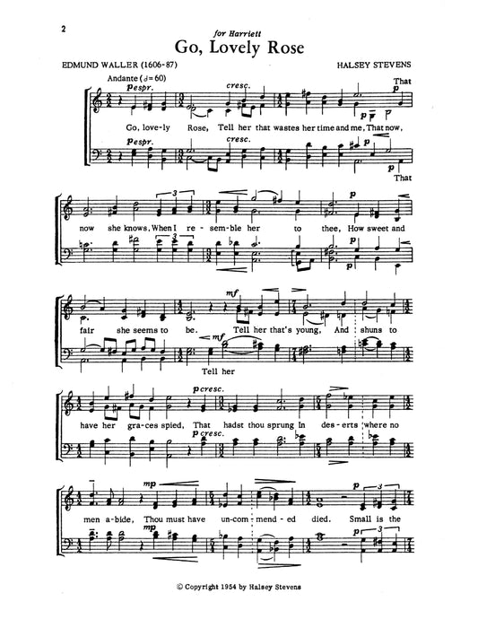 GO LOVELY ROSE - SATB a cappella