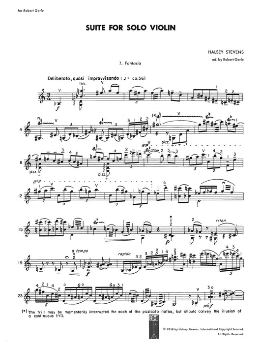 SUITE FOR SOLO VIOLIN