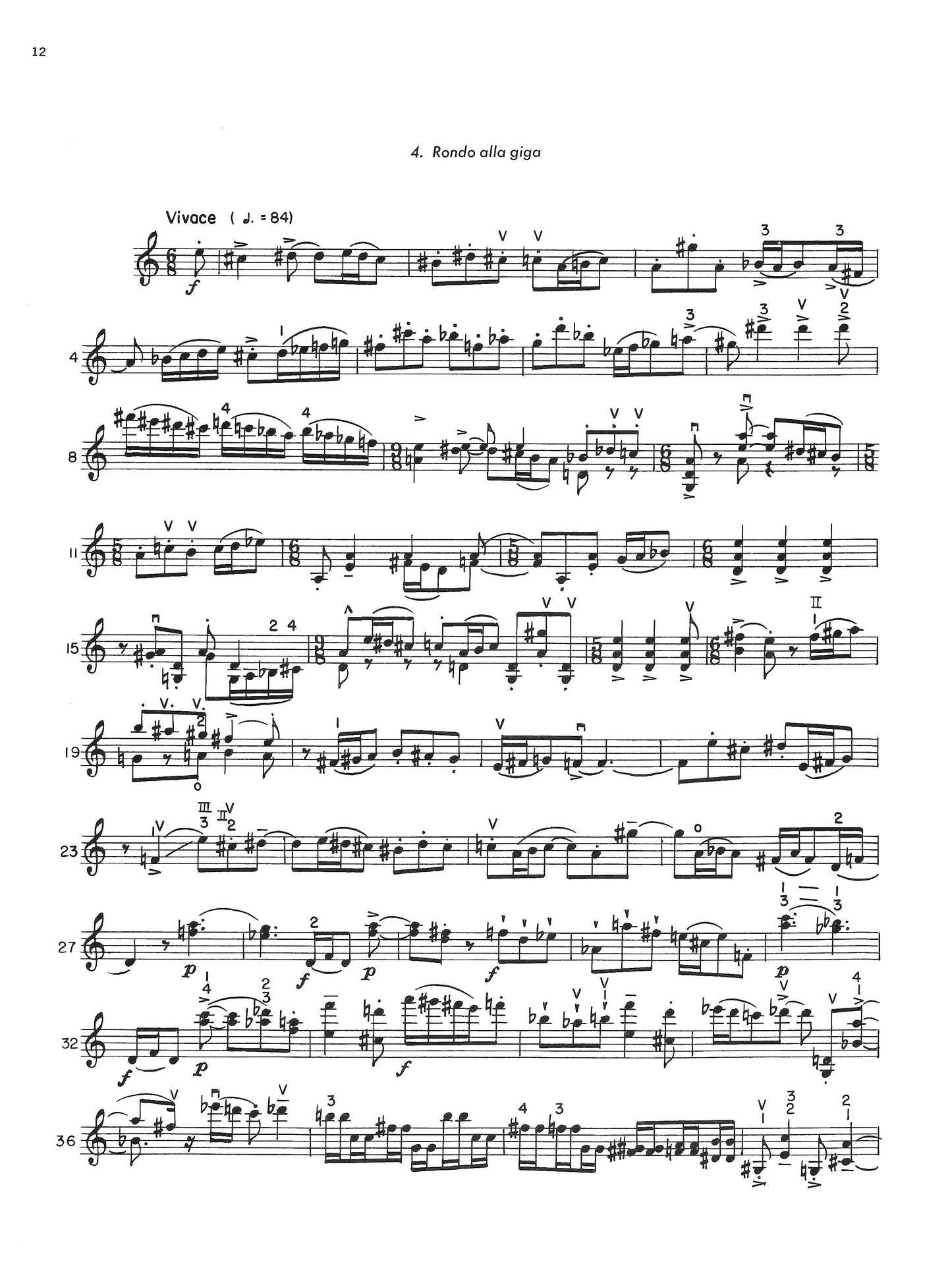 SUITE FOR SOLO VIOLIN