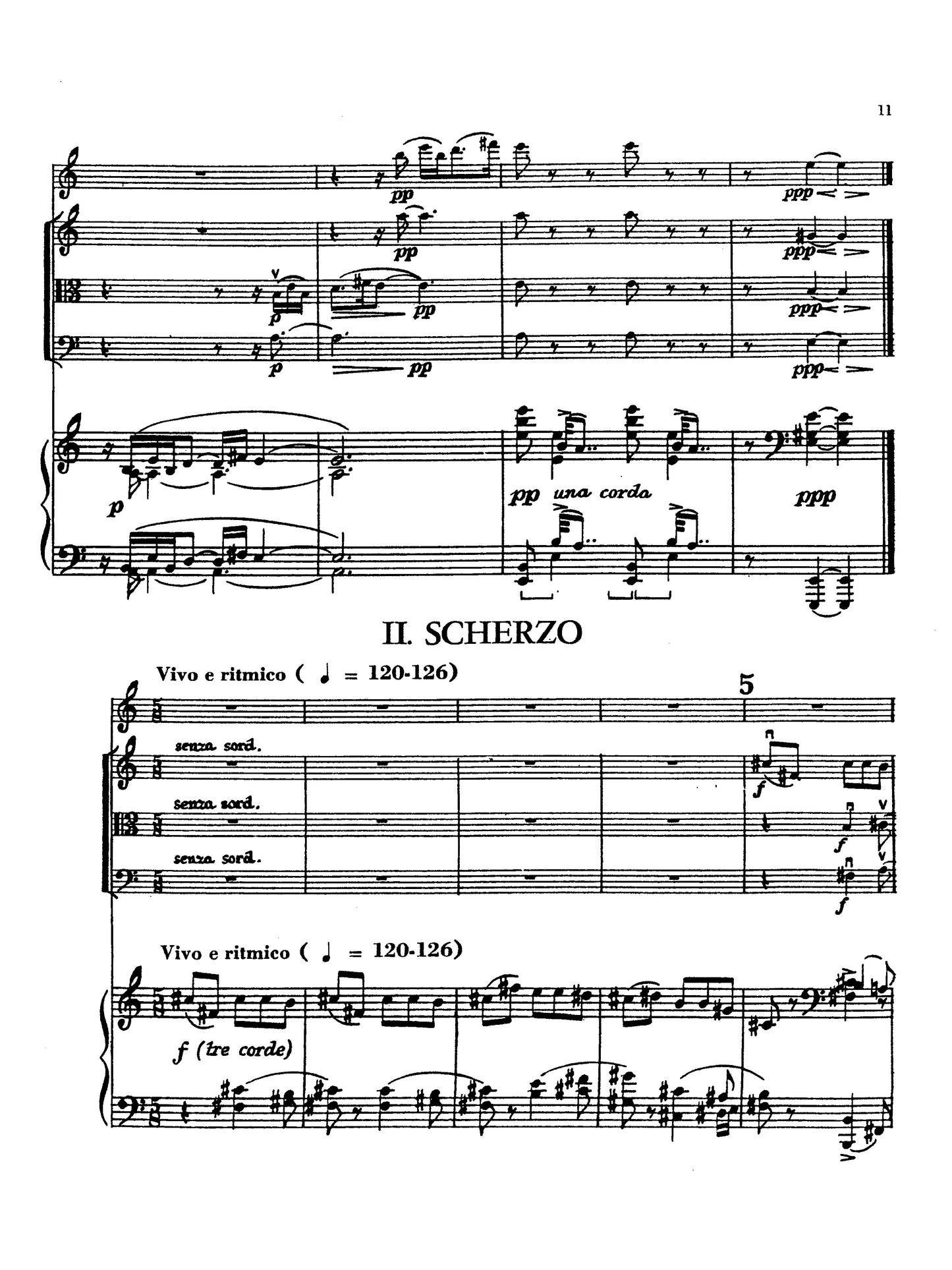 Quintet for flute, violin, viola, cello, and piano