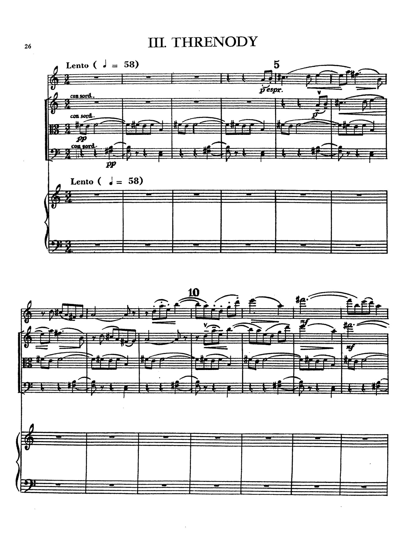 Quintet for flute, violin, viola, cello, and piano