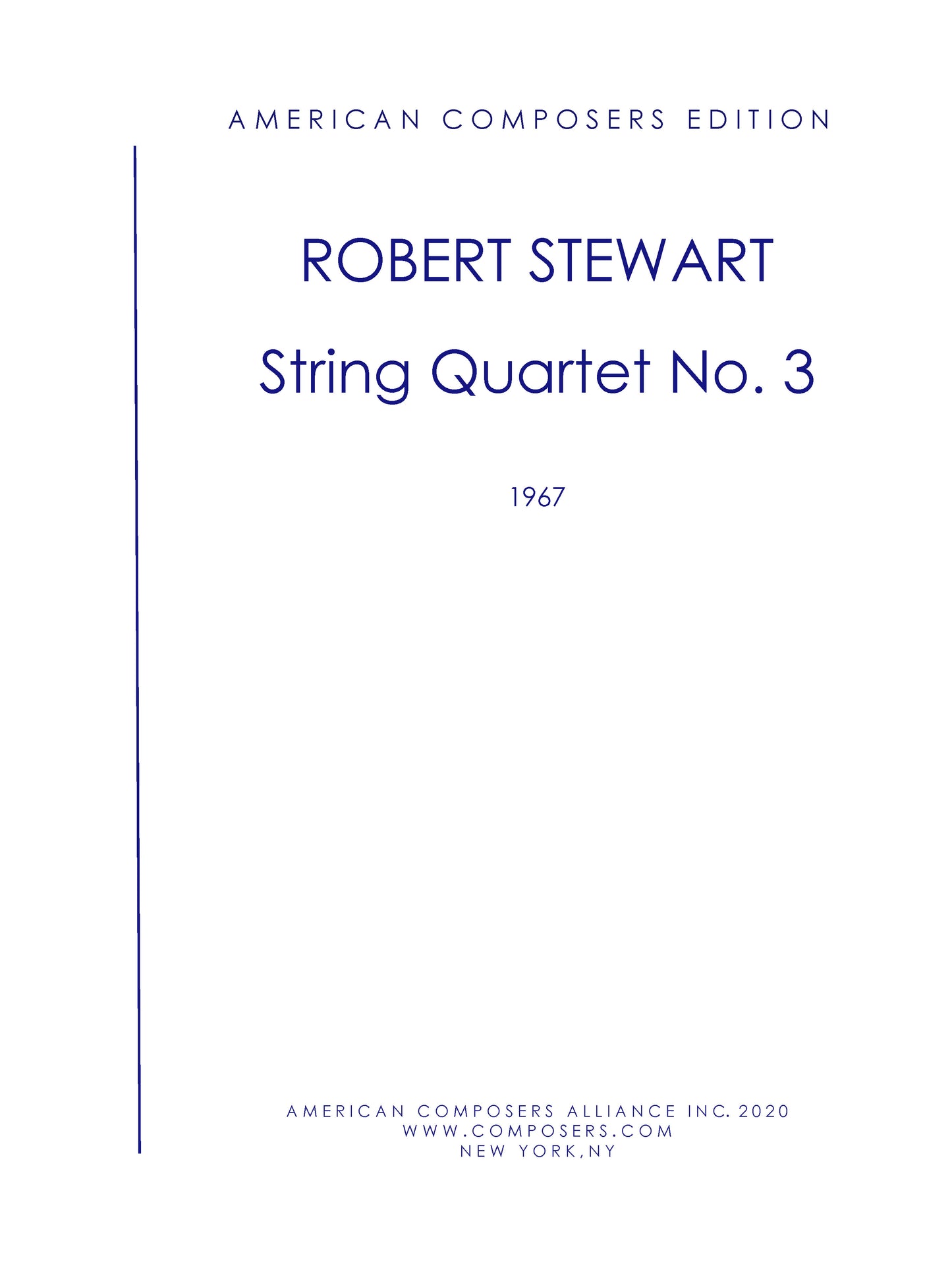 STRING QUARTET No. 3