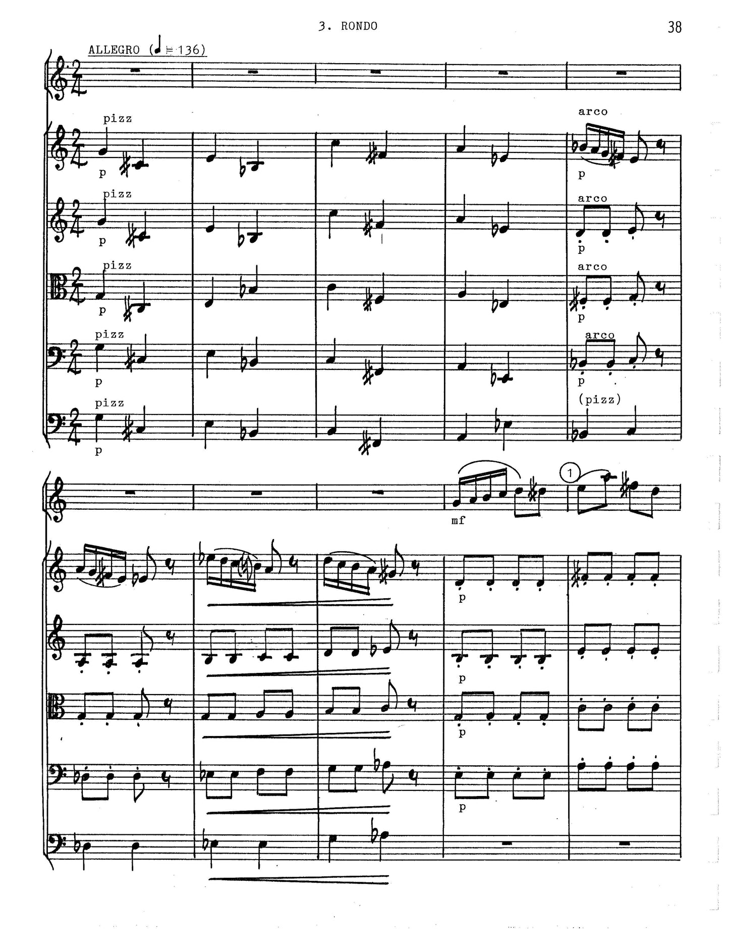 CONCERTO FOR OBOE and STRINGS - full score and solo oboe part