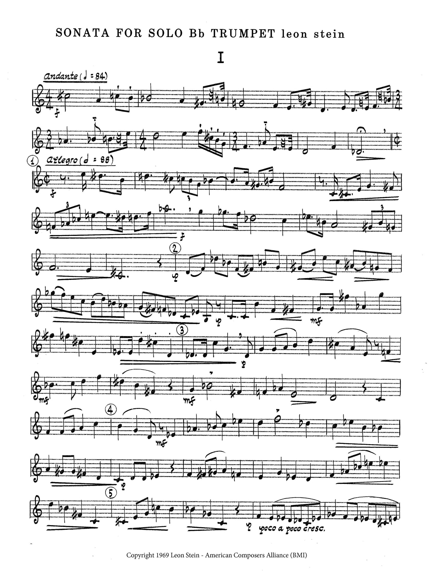 SONATA for Solo Trumpet