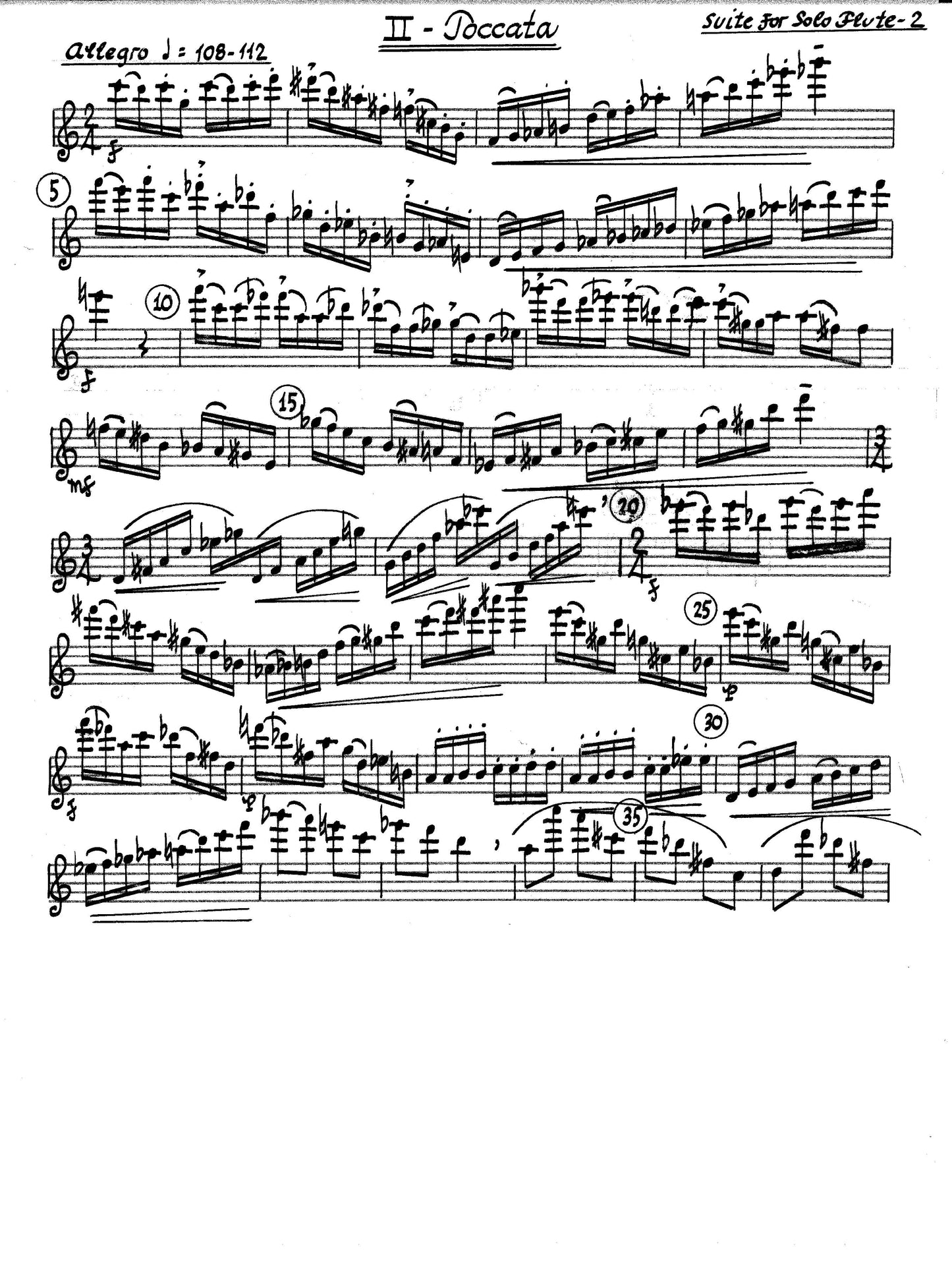 SUITE for Solo Flute