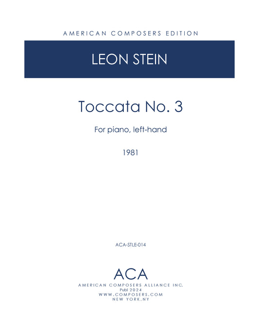 TOCCATA No. 3 (piano left hand)