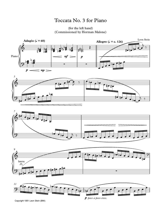 TOCCATA No. 3 (piano left hand)