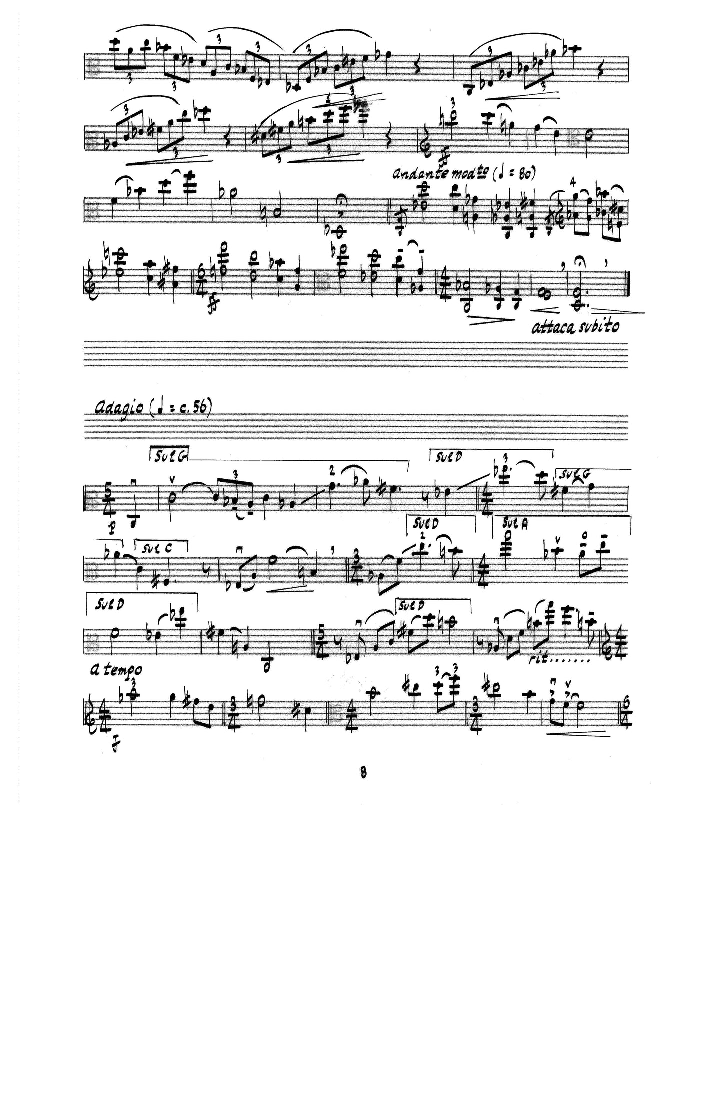 SONATA, for Solo Viola