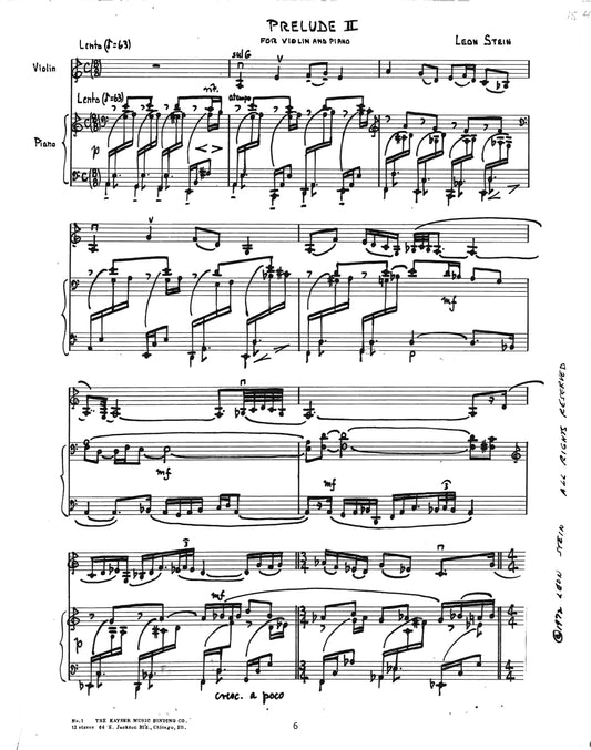 TWELVE PRELUDES FOR VIOLIN & PIANO