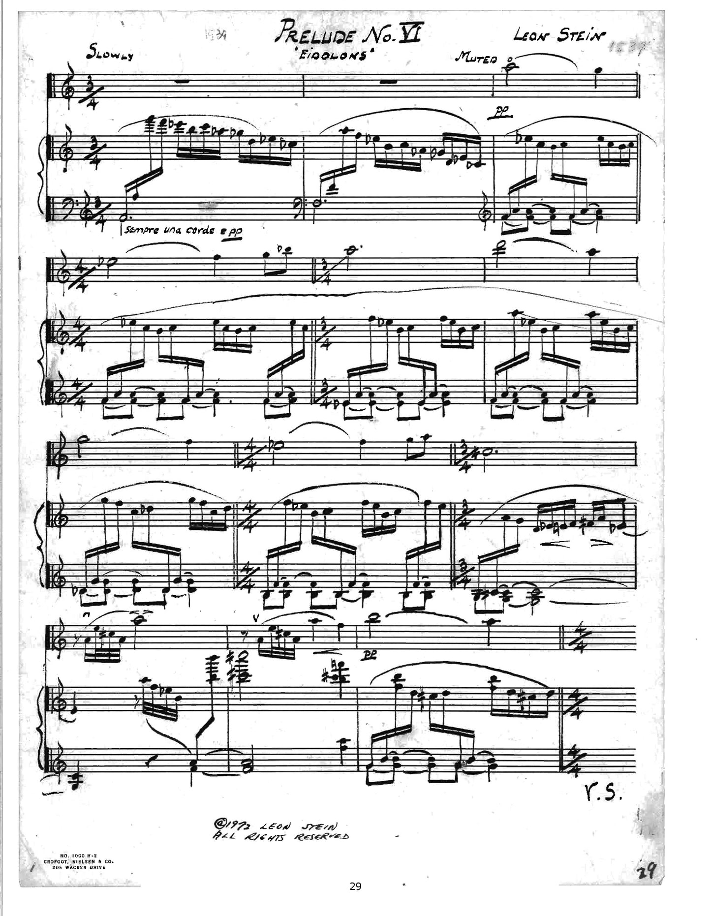 TWELVE PRELUDES FOR VIOLIN & PIANO