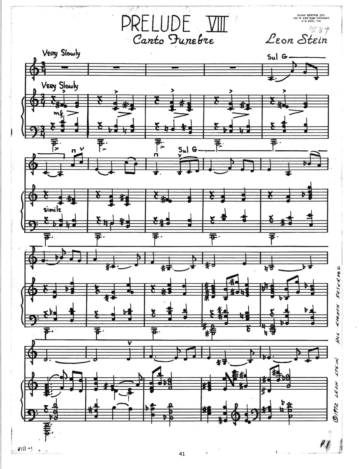 TWELVE PRELUDES FOR VIOLIN & PIANO