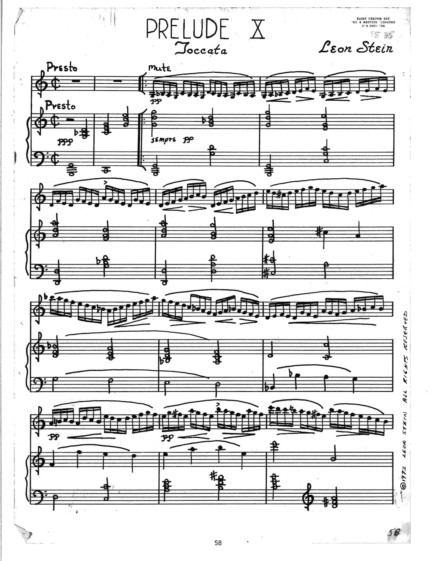 TWELVE PRELUDES FOR VIOLIN & PIANO