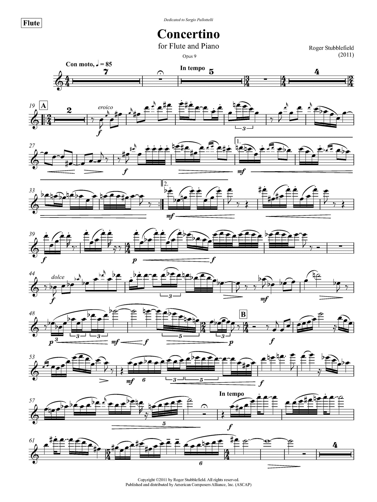 Concertino for Flute and Piano